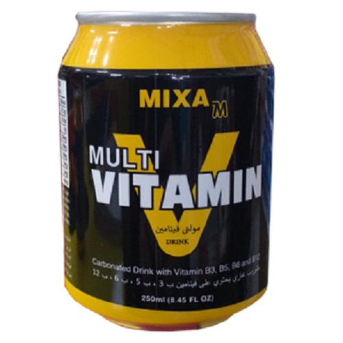 نوشیدنی مولتی ویتامین وی میکسا رنگ مشکی - 250 سی سی