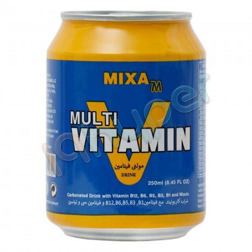 نوشیدنی مولتی ویتامین وی میکسا رنگ زرد - 250 سی سی