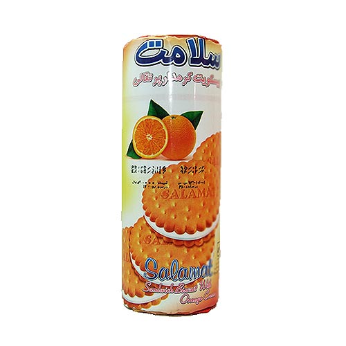 بیسکویت کرمدار پرتقالی سلامت - لیوانی 400 گرم