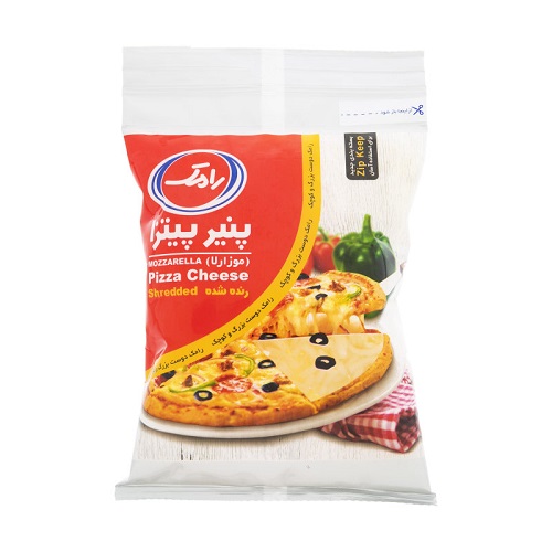 پنیر پیتزا موزارلا رنده شده رامک - 180 گرم