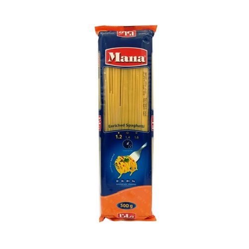 ماکارونی اسپاگتی قطر 1/4 مانا - 500 گرم