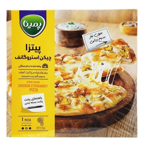 پیتزا چیکن استروگانف پمینا  - 450 گرم