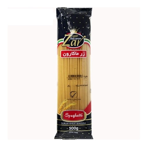 ماکارونی اسپاگتی قطر 1/5 زر ماکارون - 500 گرم