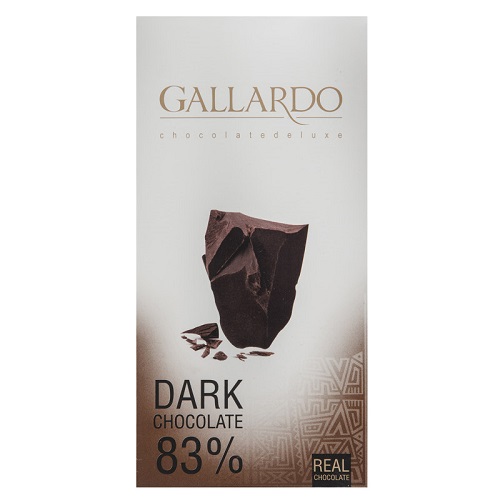 شکلات تلخ 83 درصد گالاردو فرمند - 80 گرم	