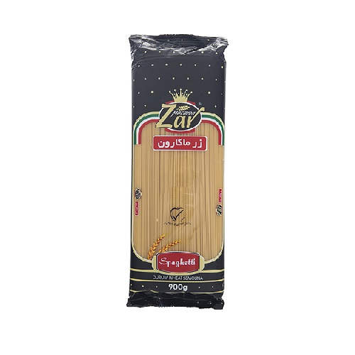 ماکارونی اسپاگتی قطر 1/5 زر ماکارون - 900 گرم