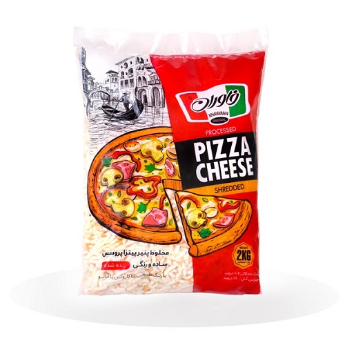 پنیر پیتزا خاوران - 2 کیلویی