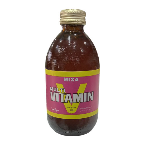 نوشیدنی مولتی ویتامین صورتی میکسا - 240 سی سی