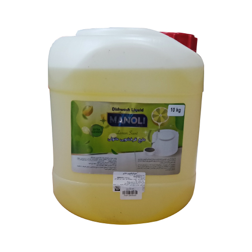 مایع ظرفشویی مانولی رایحه لیمو - 10 لیتری 